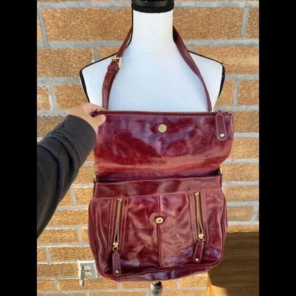 Rafe patent red handbag - Picture 6 of 16